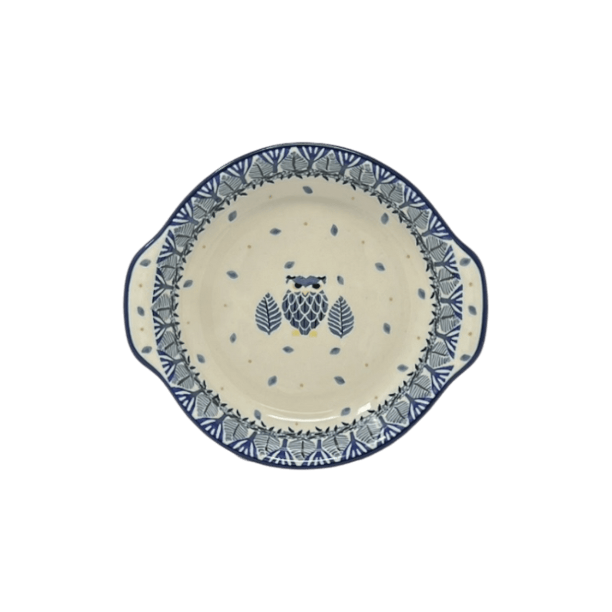 Casserole, Round, Small, 6.5" x 7.25" in "Forest Owl" by Ceramika Artystyczna | A142-3327X