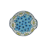 Casserole, Round, Small, 6.5" x 7.25" in "Regal Daisies - Blue" by Ceramika Artystyczna | A142-U4736