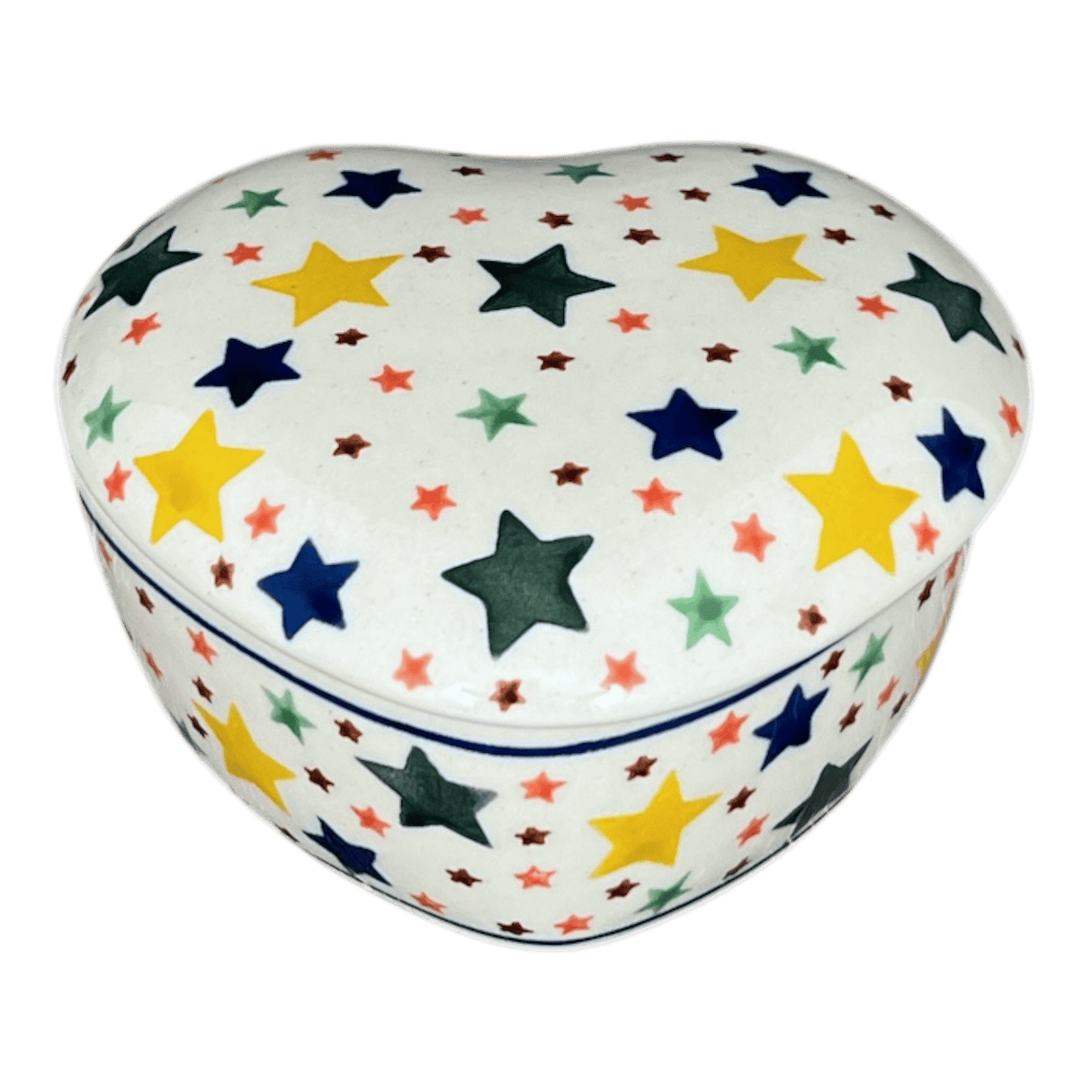 Heart Box, 4.5" in "Star Shower" by Ceramika Artystyczna | A143-359X