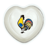 Heart Box, 4.5" in "Regal Roosters" by Ceramika Artystyczna | A143-U2617