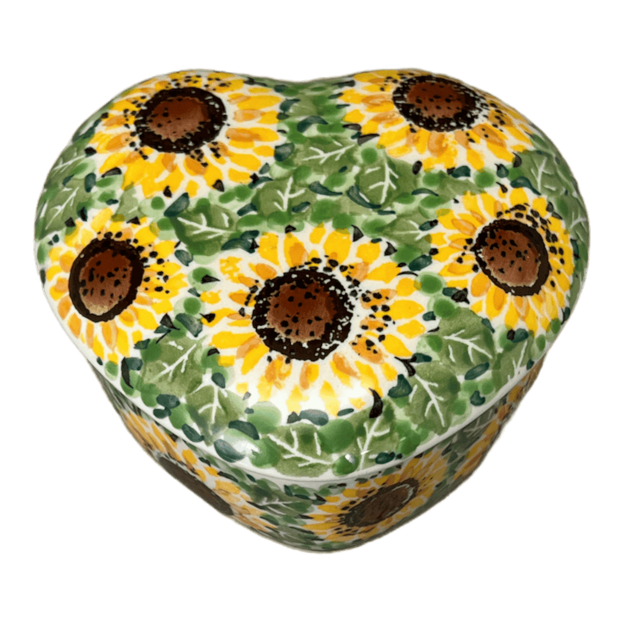 Heart Box, 4.5" in "Sunflower Field" by Ceramika Artystyczna | A143-U4737