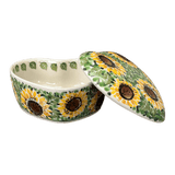 Heart Box, 4.5" in "Sunflower Field" by Ceramika Artystyczna | A143-U4737