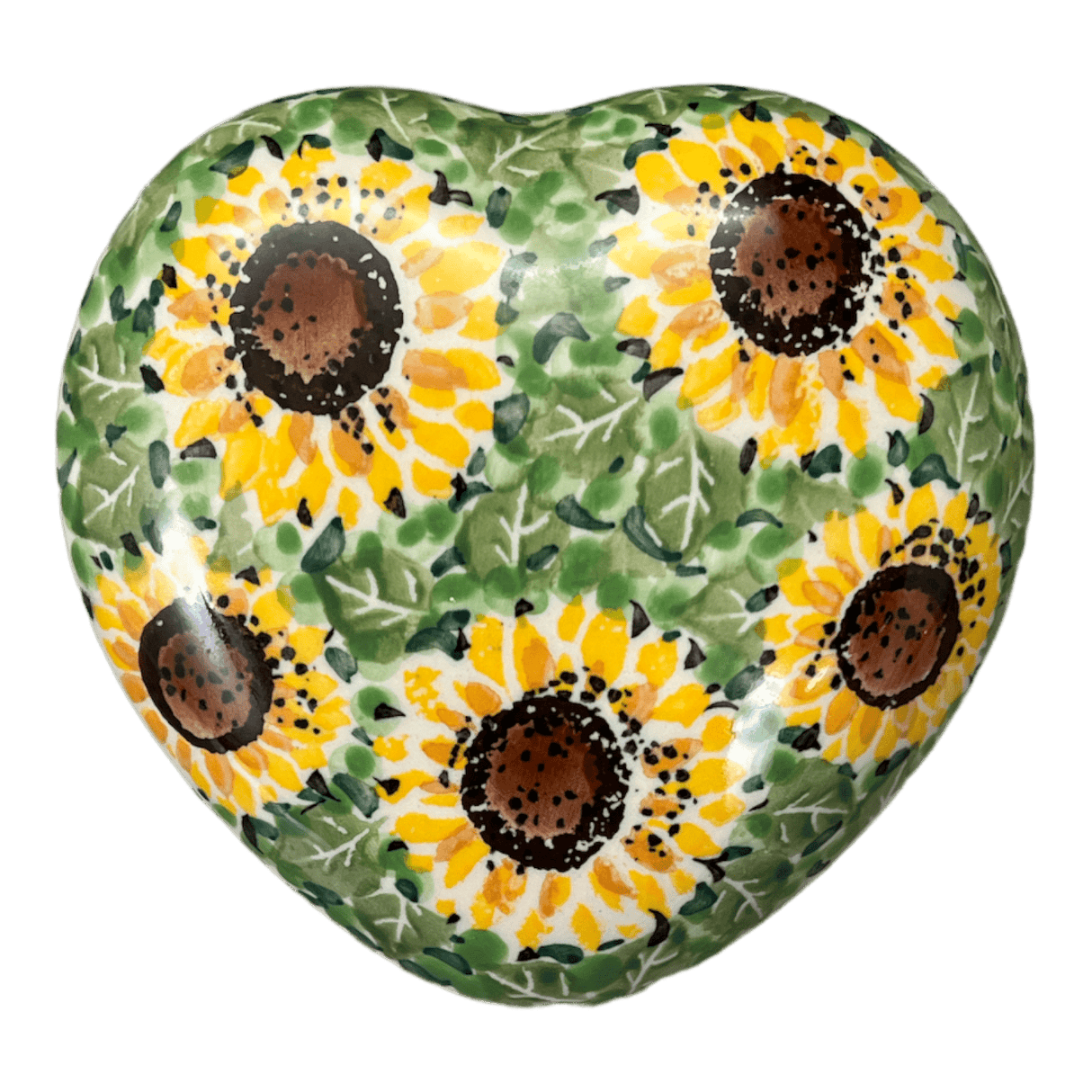 Heart Box, 4.5" in "Sunflower Field" by Ceramika Artystyczna | A143-U4737