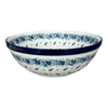 Polish Pottery C.A. 12.75" Bowl (Hyacinth in the Wind) | A154-2037X at PolishPotteryOutlet.com
