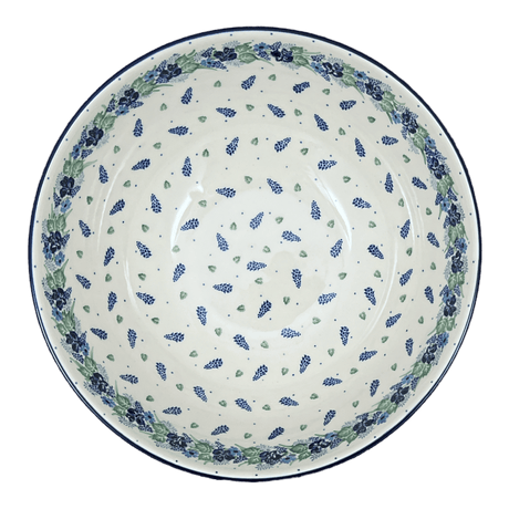 Bowl, Round, 12.75" in "Hyacinth in the Wind" by Ceramika Artystyczna | A154-2037X