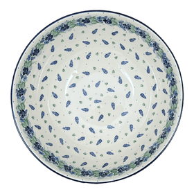 Polish Pottery CA 12.75" Bowl (Hyacinth in the Wind) | A154-2037X Additional Image at PolishPotteryOutlet.com
