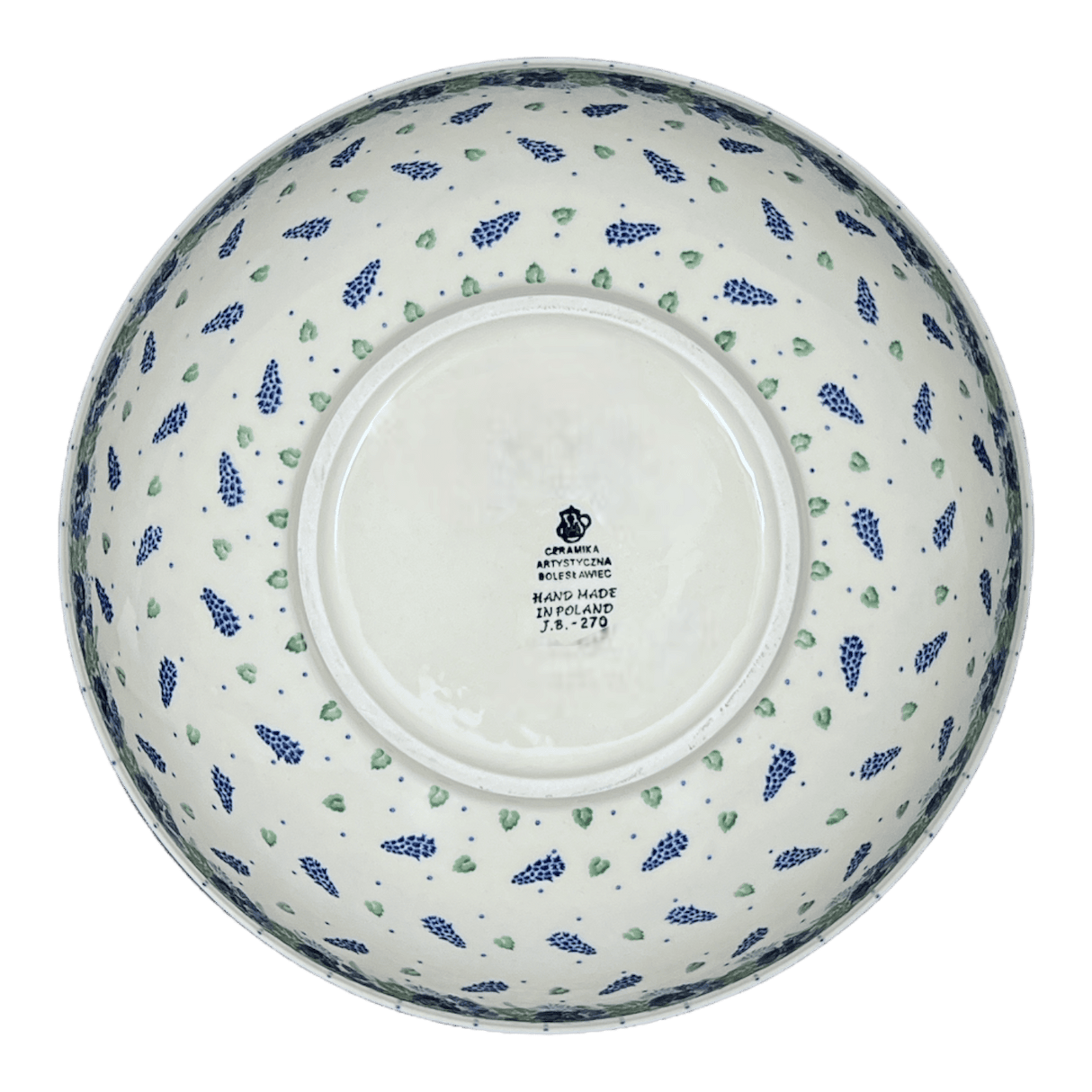 Bowl, Round, 12.75" in "Hyacinth in the Wind" by Ceramika Artystyczna | A154-2037X