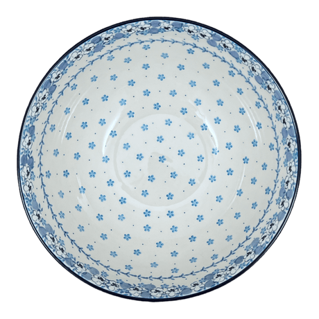 Bowl, Round, 12.75" in "Pansy Blues" by Ceramika Artystyczna | A154-2346X