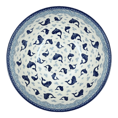 Bowl, Round, 12.75" in "Koi Pond" by Ceramika Artystyczna | A154-2372X