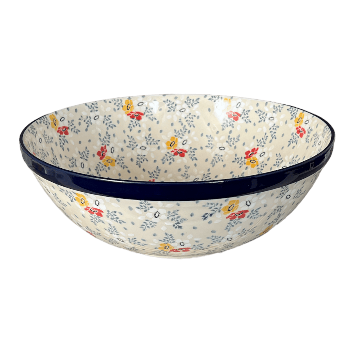 Bowl, Round, 12.75" in "Soft Bouquet" by Ceramika Artystyczna | A154-2378X