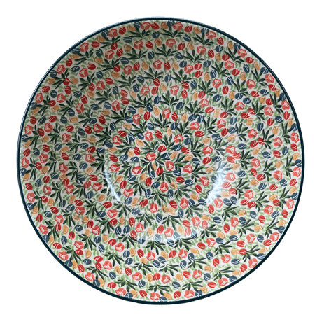 Bowl, Round, 12.75" in "Tulip Burst" by Ceramika Artystyczna | A154-U4226