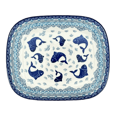 Baker, Rectangular, 7.5" x 9" in "Koi Pond" by Ceramika Artystyczna  | A159-2372X