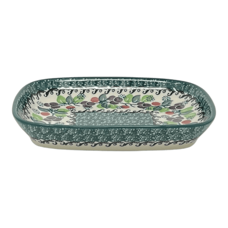 Dish, Shallow, 5.75" x 7" in "Sugar Plums" by Ceramika Artystyczna  | A160-2838Q