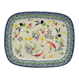 Dish, Shallow, 5.75" x 7" in "Spice of Life" by Ceramika Artystyczna  | A160-U4843