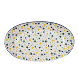 Platter, Oval, 17.5" in "Star Shower" by Ceramika Artystyczna | A200-359X