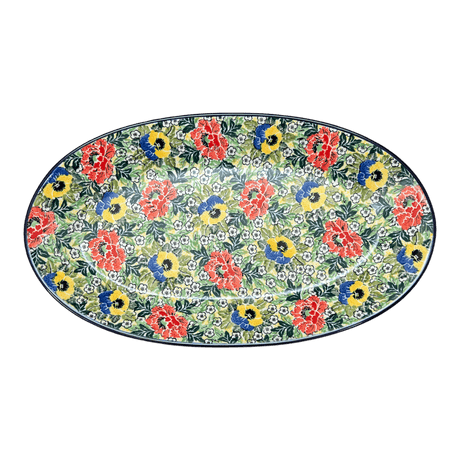 Platter, Oval, 17.5" in "Tropical Love" by Ceramika Artystyczna | A200-U4705