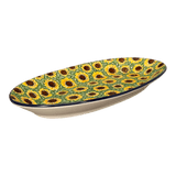 Platter, Oval, 17.5" in "Sunflower Field" by Ceramika Artystyczna | A200-U4737