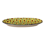 Platter, Oval, 17.5" in "Sunflower Field" by Ceramika Artystyczna | A200-U4737