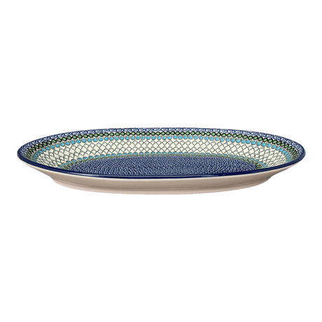 Platter, Oval, 17.5" in "Mediterranean Waves" by Ceramika Artystyczna | A200-U72