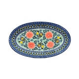 Platter, Oval, 14.75" x 8.5" in "Regal Roosters" by Ceramika Artystyczna | A205-U2617