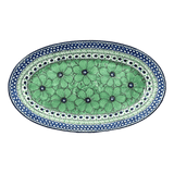 Platter, Oval, 14.75" x 8.5" in "Green Goddess" by Ceramika Artystyczna | A205-U408A