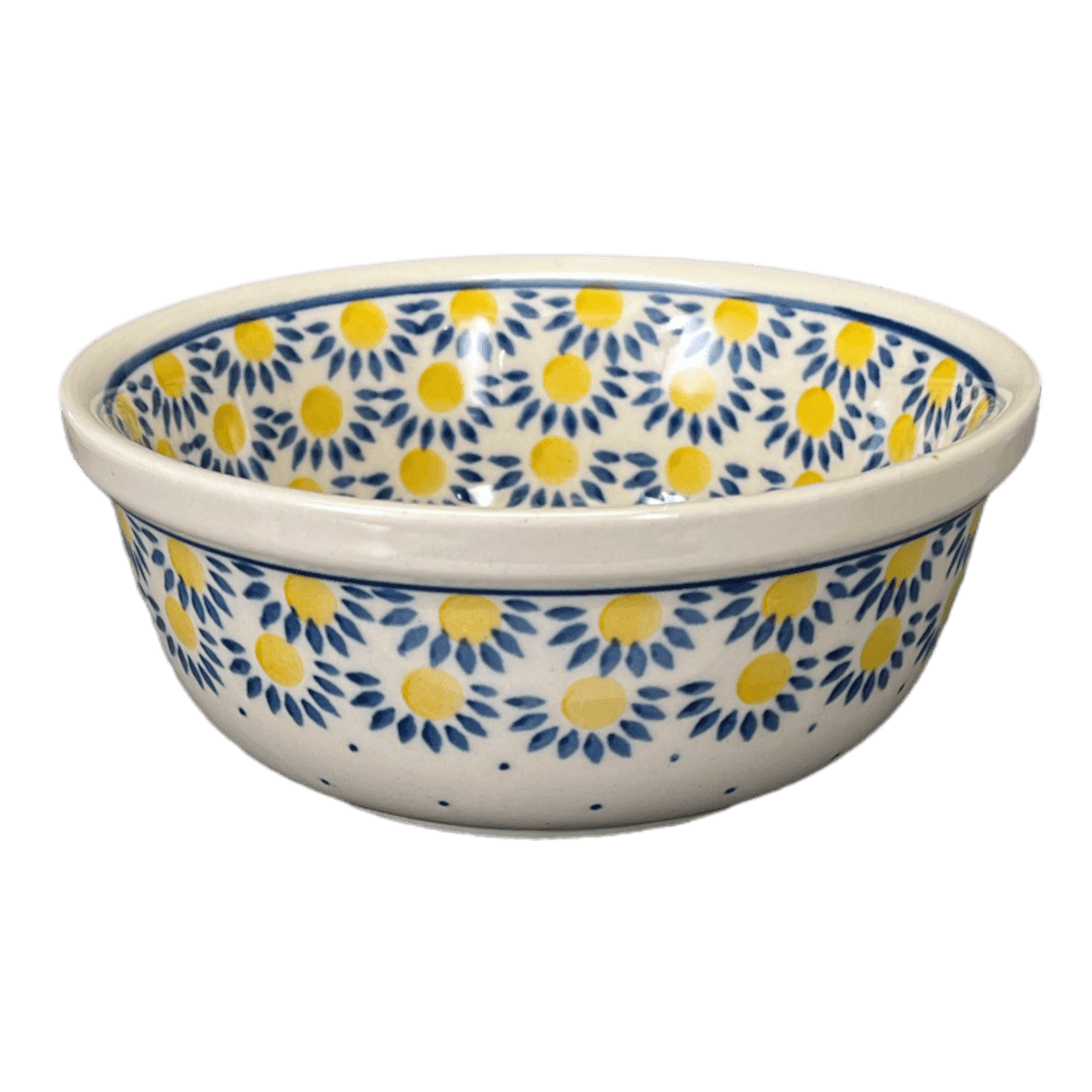 Bowl, Round, 6.25" in "Sunny Circle" by Ceramika Artystyczna  | A209-0215