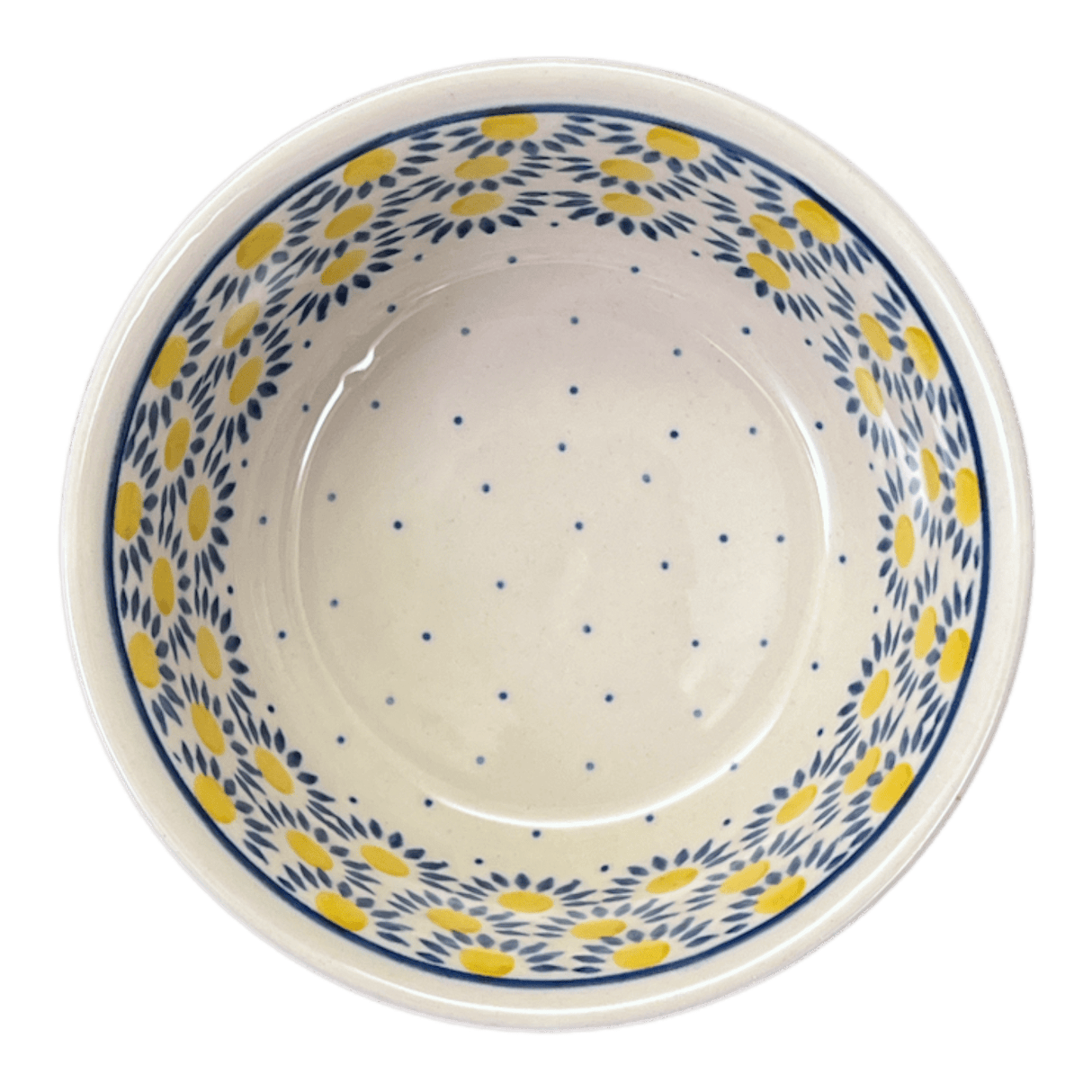 Bowl, Round, 6.25" in "Sunny Circle" by Ceramika Artystyczna  | A209-0215