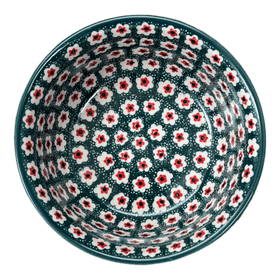 Polish Pottery CA 6.25" Bowl (Riot Daffodils) | A209-1174Q Additional Image at PolishPotteryOutlet.com