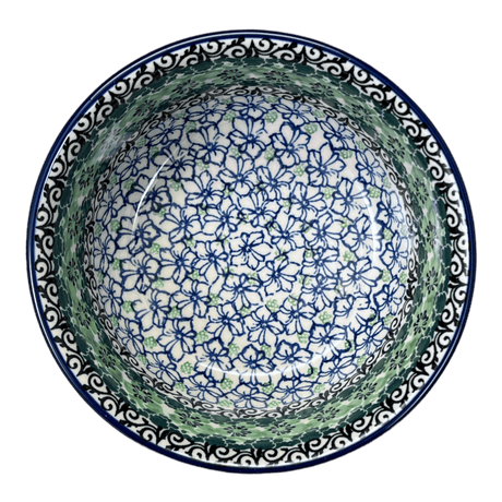 Bowl, Round, 6.25" in "Ring of Green" by Ceramika Artystyczna  | A209-1479X