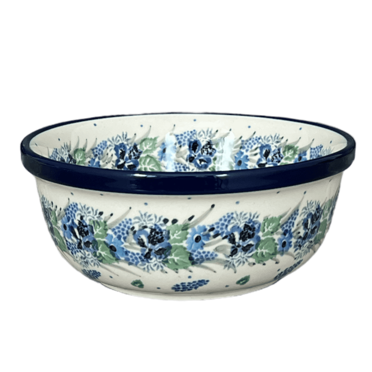 Bowl, Round, 6.25" in "Hyacinth in the Wind" by Ceramika Artystyczna  | A209-2037X