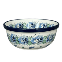 A picture of a Polish Pottery CA 6.25" Bowl (Hyacinth in the Wind) | A209-2037X as shown at PolishPotteryOutlet.com/products/c-a-6-25-bowl-hyacinth-in-the-wind-a209-2037x