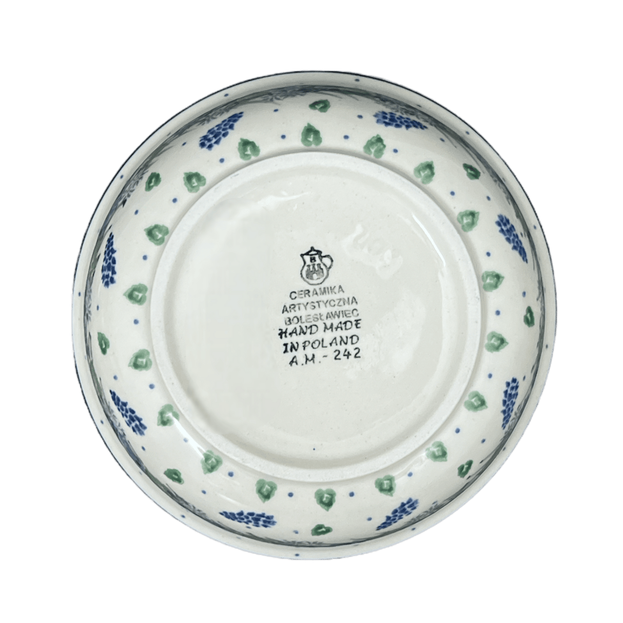 Bowl, Round, 6.25" in "Hyacinth in the Wind" by Ceramika Artystyczna  | A209-2037X