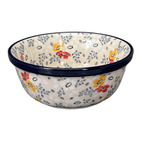 A picture of a Polish Pottery C.A. 6.25" Bowl (Soft Bouquet) | A209-2378X as shown at PolishPotteryOutlet.com/products/6-25-bowl-soft-bouquet-a209-2378x