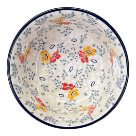 Polish Pottery CA 6.25" Bowl (Soft Bouquet) | A209-2378X Additional Image at PolishPotteryOutlet.com