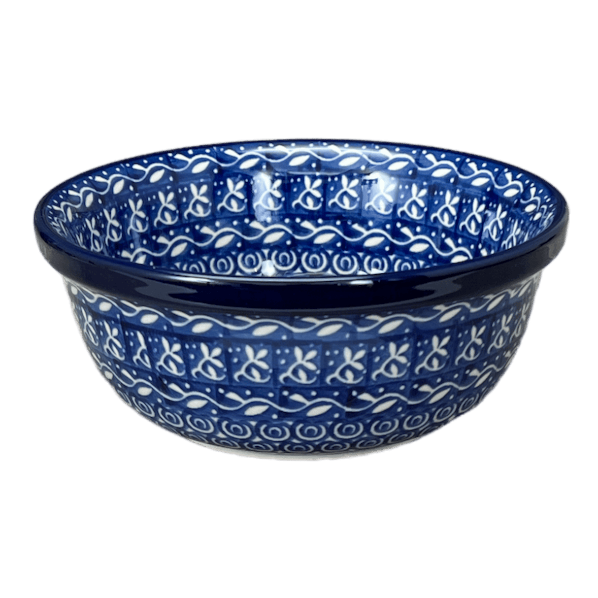 Bowl, Round, 6.25" in "Wavy Blues" by Ceramika Artystyczna  | A209-905X