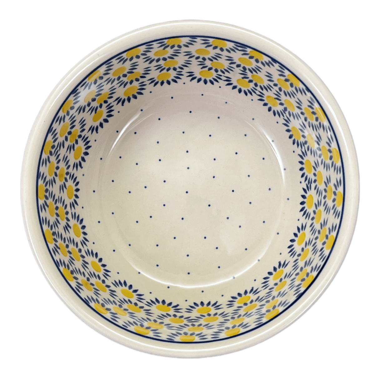 Bowl, Round, 7.75" in "Sunny Circle" by Ceramika Artystyczna | A211-0215