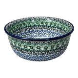 Bowl, Round, 7.75" in "Ring of Green" by Ceramika Artystyczna | A211-1479X