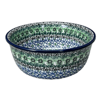 A picture of a Polish Pottery CA 7.75" Bowl (Ring of Green) | A211-1479X as shown at PolishPotteryOutlet.com/products/7-75-bowl-ring-of-green-a211-1479x