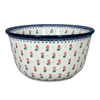 Polish Pottery CA 12.5" Bowl (Long Stem Roses) | A213-1391X at PolishPotteryOutlet.com
