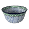 Polish Pottery C.A. 12.5" Bowl (Ring of Green) | A213-1479X at PolishPotteryOutlet.com