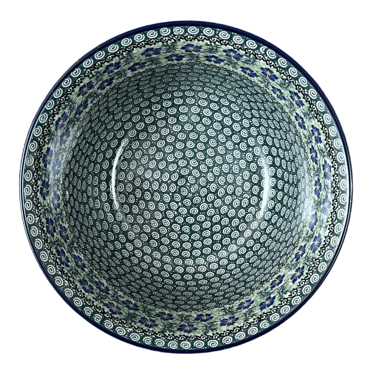 Bowl, Round, 12.5" in "Clematis " by Ceramika Artystyczna | A213-1538X