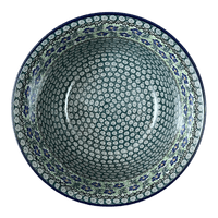 A picture of a Polish Pottery Bowl, Round, 12.5" in "Clematis " by Ceramika Artystyczna | A213-1538X as shown at PolishPotteryOutlet.com/products/12-5-bowl-clematis-a213-1538x