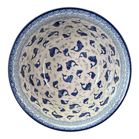 Polish Pottery CA 12.5" Bowl (Koi Pond) | A213-2372X Additional Image at PolishPotteryOutlet.com