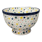 Bowl, Round, Deep, Pedestal, 10" in "Star Shower" by Ceramika Artystyczna | A215-359X