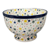 Polish Pottery C.A. Deep 10" Pedestal Bowl (Star Shower) | A215-359X at PolishPotteryOutlet.com