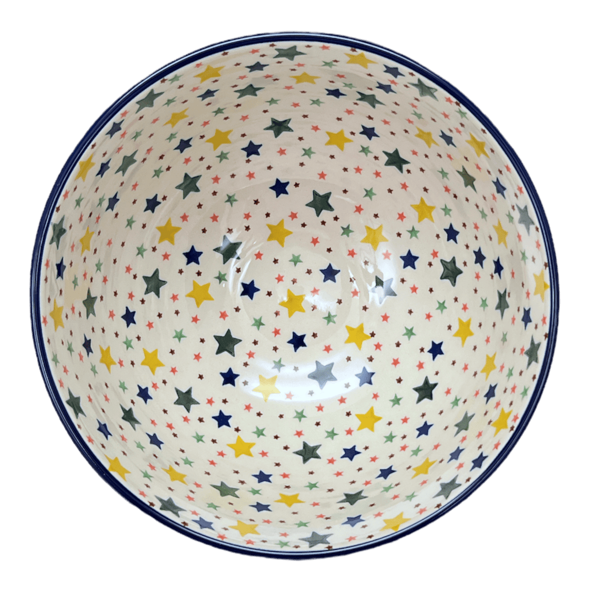 Bowl, Round, Deep, Pedestal, 10" in "Star Shower" by Ceramika Artystyczna | A215-359X