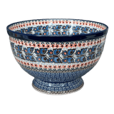 Bowl, Round, Deep, Pedestal, 10" in "Butterfly Parade" by Ceramika Artystyczna | A215-U1493