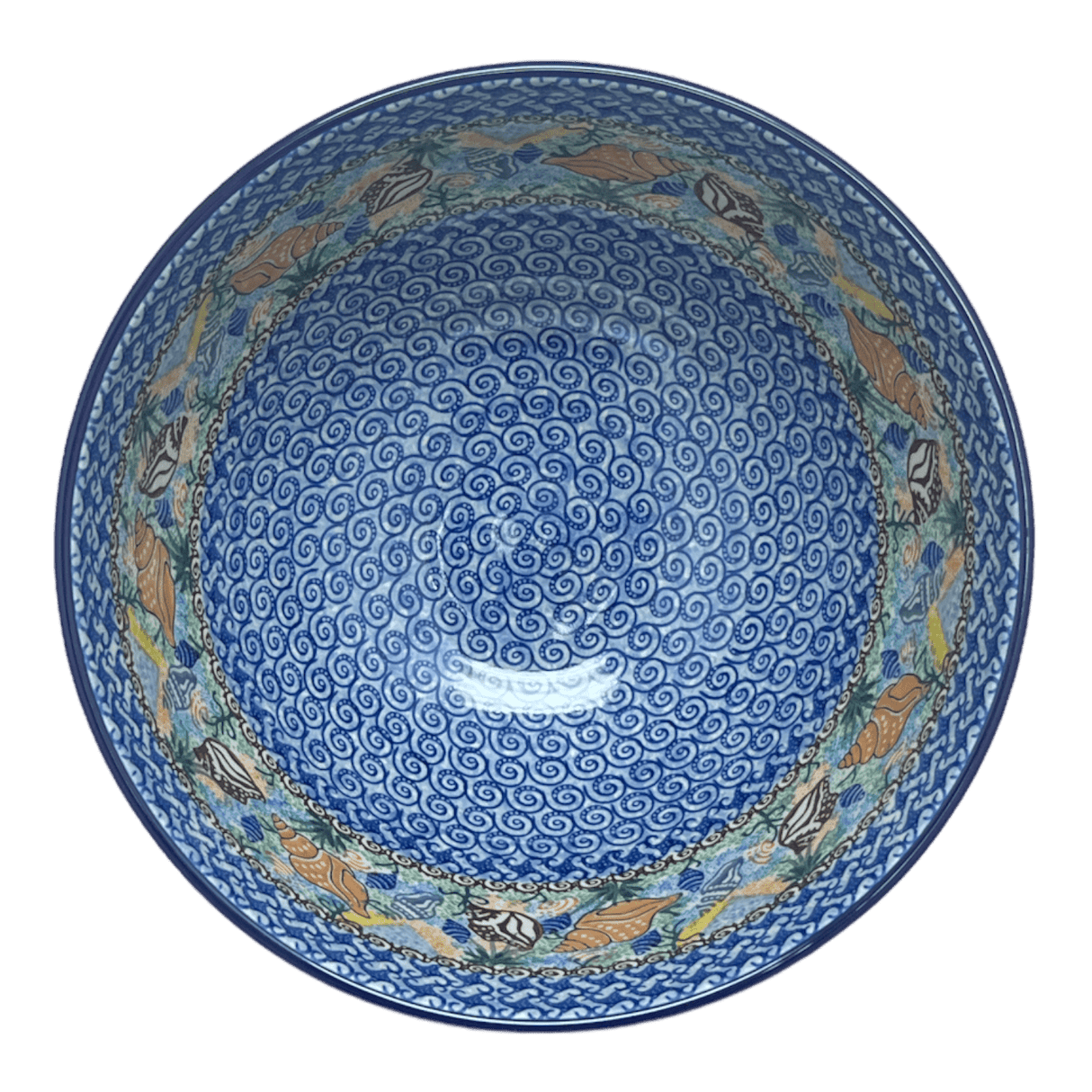 Bowl, Round, Deep, Pedestal, 10" in "Poseidon's Treasure" by Ceramika Artystyczna | A215-U1899