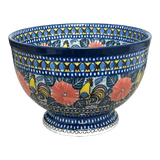 Bowl, Round, Deep, Pedestal, 10" in "Regal Roosters" by Ceramika Artystyczna | A215-U2617