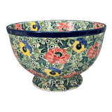 Bowl, Round, Deep, Pedestal, 10" in "Tropical Love" by Ceramika Artystyczna | A215-U4705